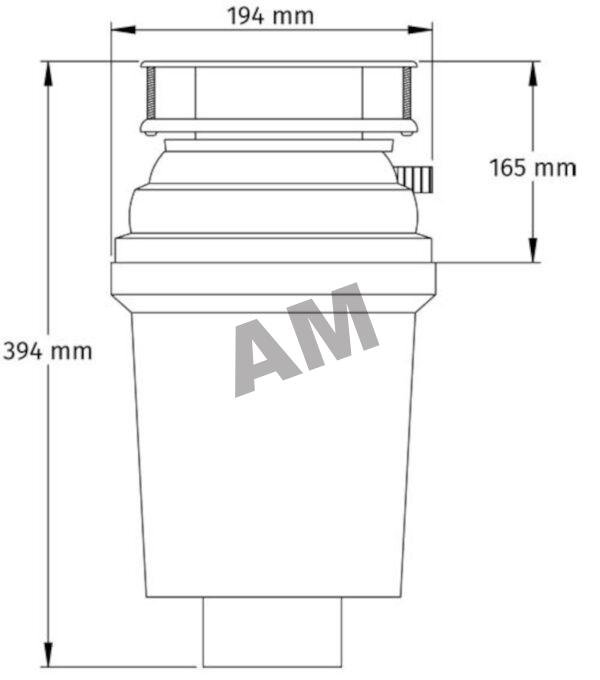 Triturador de desperdicios para fregadero de cocina Hosteleria Triturador de desperdicios para fregadero de cocina Hosteleria