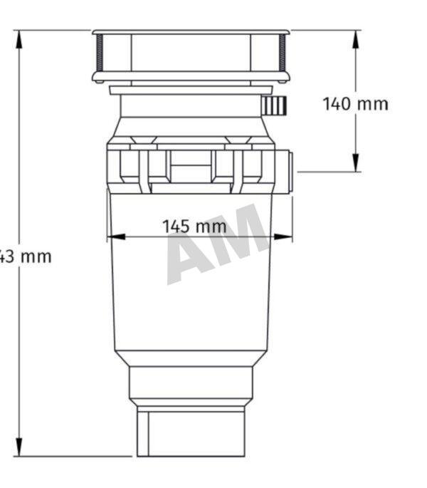 Triturador de desperdicios para fregadero de cocina (0.5 HP) Triturador de desperdicios para fregadero de cocina (0.5 HP)