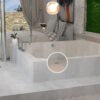 Desagüe válvula sifónico para bañera de obra con rebosadero