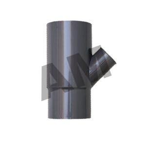 Corredera / Manguito doble Boca con Toma lateral 110 x 50 Ø 45º