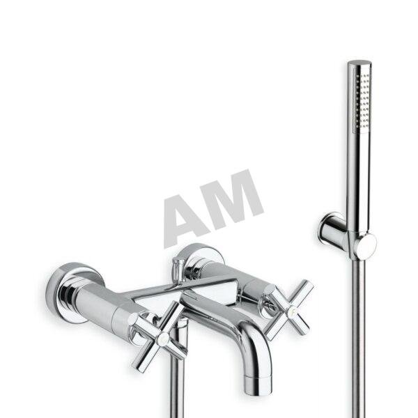 grifo-banera-bimando-exterior-cristina-criev180-cromo Mezclador bimando para banera exterior Cristina CRIEV180 con ducha de mano en cromo