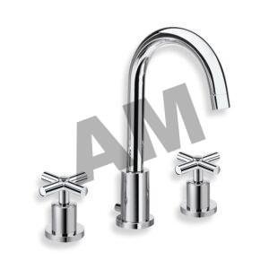 grifo-lavabo-bimando-cristina-criev205-cromo Mezclador bimando para lavabo Cristina CRIEV205 de tres orificios en acabado cromo brillante