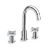 grifo-lavabo-bimando-cristina-criev207-cromo Mezclador bimando para lavabo Cristina CRIEV207 con cano orientable de tres orificios en cromo
