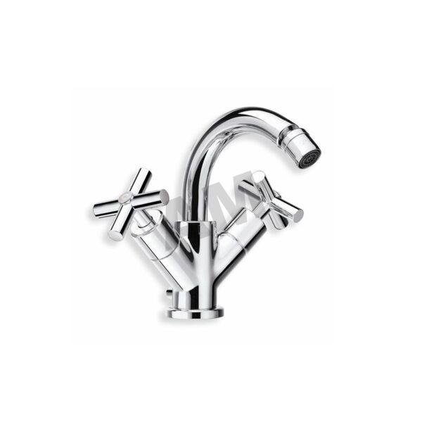 grifo-bide-bimando-monobloc-cristina-criev326-cromo Mezclador bimando monobloc para bide Cristina CRIEV326 con rotula orientable en cromo