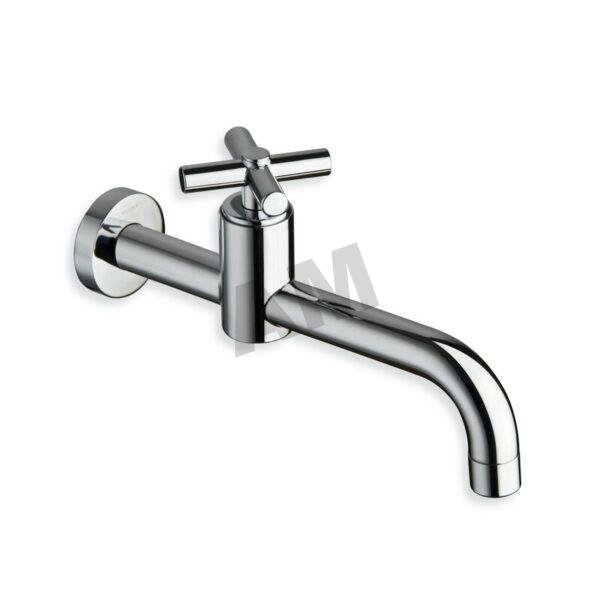 Grifo empotrado de pared para un agua Cristina CRIEV652 en acabado cromo brillante