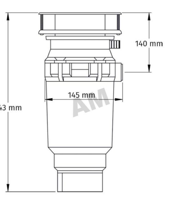 13849.jpg Triturador de desperdicios para fregadero de cocina (0.5 HP)
