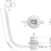 21551.jpg Desague Válvula sifónico para bañera de obra con rebosadero