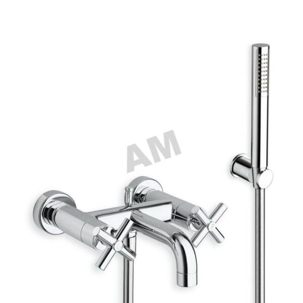 ev180_51.jpg Grifo de Bañera Bimando de Pared con Kit de Ducha - C180